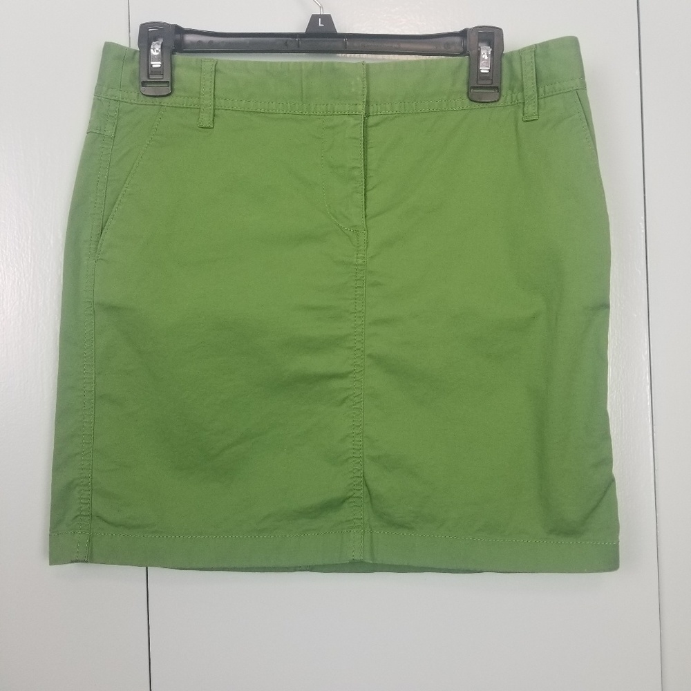 LOFT Green Mini Skirt